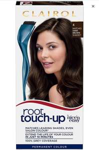 Clairol Nice'n Easy Root Touch-Up 4 Dark Brown Permanent Hair Dye £1.50 / £1.43 Subscribe & Save at Amazon