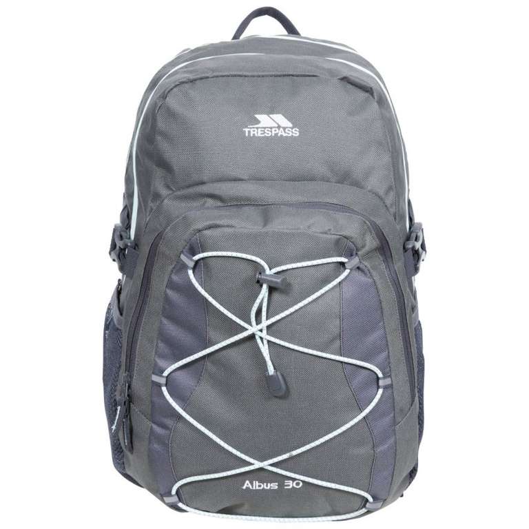 Trespass 30L Multi Function Backpack Albus (Carbon or Electric Blue) - £11.99 with code - Free Delivery @ Trespass