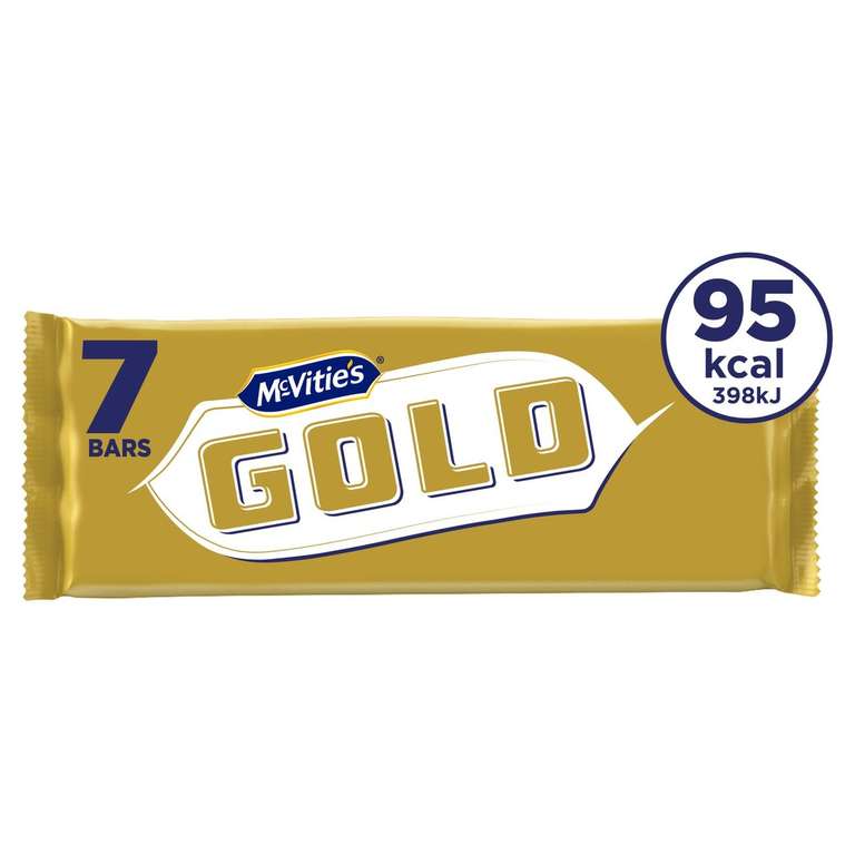 McVitie's Gold Biscuit Bars 7 Pack (Clubcard Price)