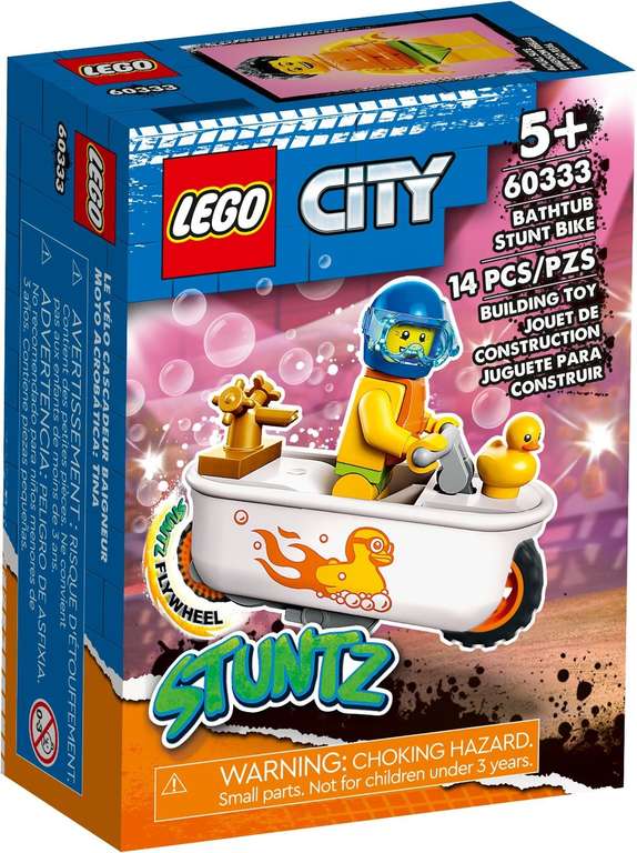 LEGO Disney 76831 Zurg Battle - £9 / City 60333 Bathtub Stunt Bike - £1.61 (Selly Oak)
