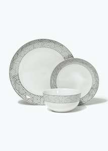 12 Piece Showhome Dinner Set - £17.50 + Free Click & Collect - @ Matalan
