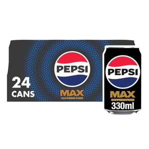 Pepsi Max Caffeine Free 24 x 330ml (£7.50 / £7.00 S&S + voucher)