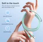 2pk USB C to C 100W Fast Charge Cable, Soft Touch 1.8M With Voucher + Code Sold By HONGHUIXIN Shop FBA