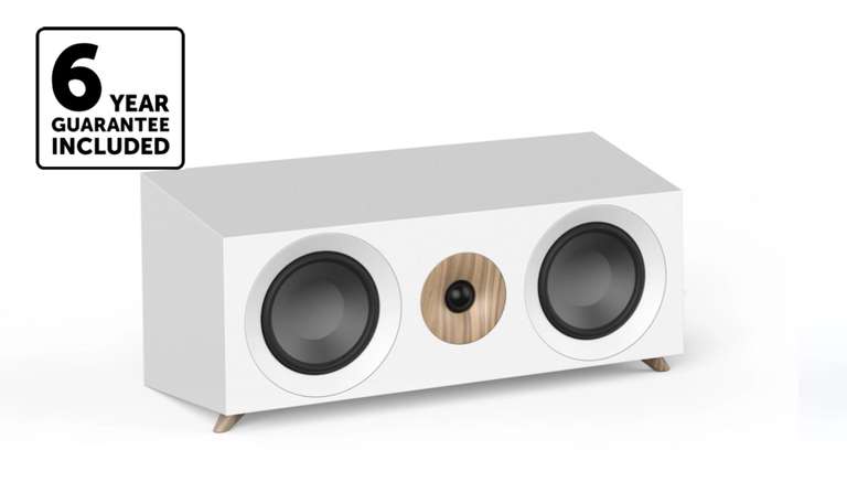 Jamo S 81 Single Centre Speaker (White) + 6 Year Warranty - With Free VIP Sign-up (Free Collection)