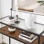 Vasagle Glass Tabletop Console Table - £34.99 Delivered @ Songmics / Amazon