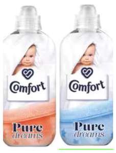Comfort Pure Dreams Cotton Fresh/Cashmere Fabric Conditioner 30 Washes 900ml Clubcard Price (£1 After C/back via Shopmium)