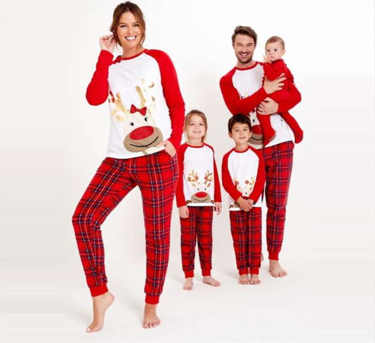 Studio Family Matching Reindeer Pyjamas - Adults £8/ Kids £6/ Baby £4