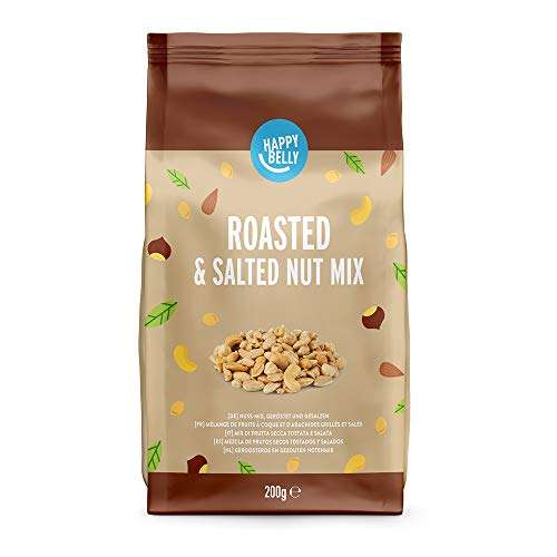 Happy Belly Roasted & Salted Nut Mix, 800g (4 Pack) for £6.97 at Amazon ...