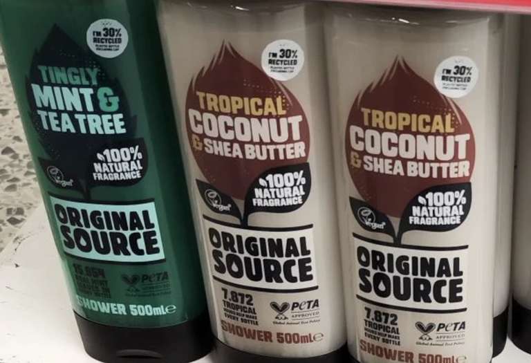 Original Source 500ml coconut / mint - 95p in-store @ Asda, Great Yarmouth