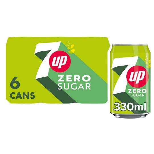 7UP Zero Sugar 6 x 330ml - Instore (Fulham Wharf, London)