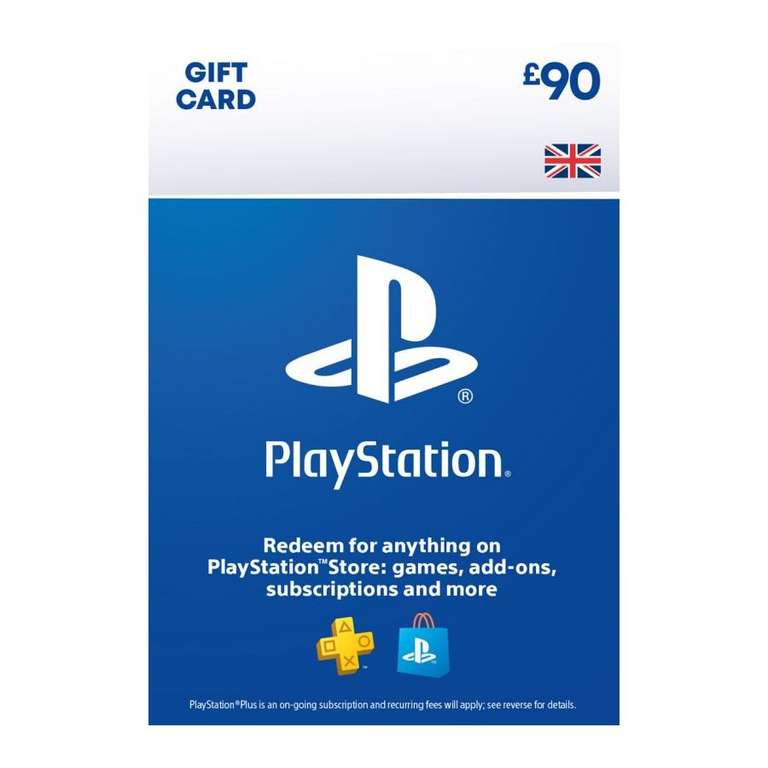 [PSN] Playstation £90 Gift Card Digital Code + 4197 (£10.49) Reward Points back