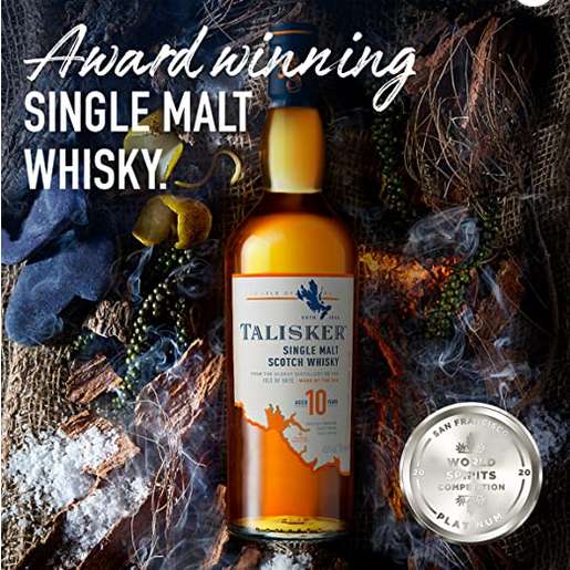 Talisker 10 Year Old Single Malt Scotch Whisky 70 cl 45.8% £30 @ Tesco Clubcard Price