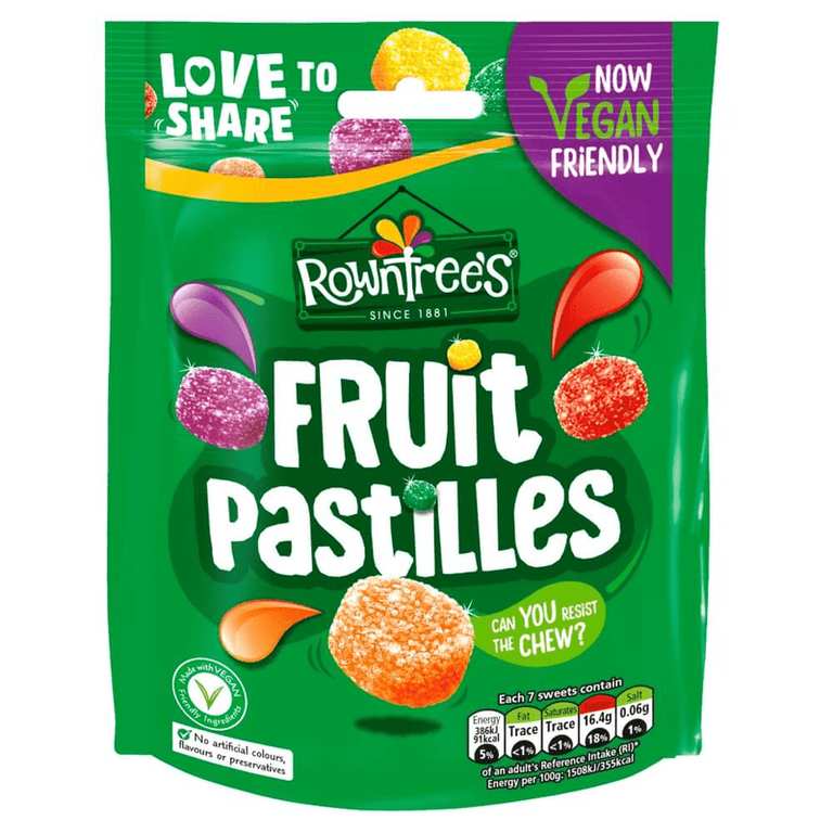 Rowntree Fruit Pastilles Sharing Bag (143g) instore - Bristol