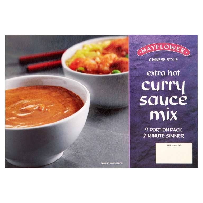 Mayflower Chinese Style Medium/Extra Hot Curry Sauce Mixes 255g