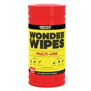 Everbuild Wonder Wipes Multi-Use Cleaning Wipes for the Building Trade 100 Wipes £5.25 @ Amazon