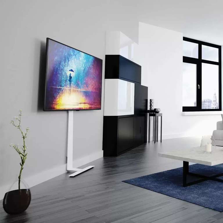 AVF Kelso Against the Wall TV Stand for TV's up to 80" in White - £99.99 (Members Only) @ Costco