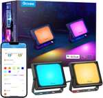 Govee Outdoor RGBIC Flood Lights 2 Pack With App / Voice Control - £32.99 Delivered @ Govee UK / Amazon