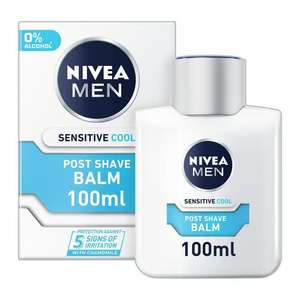 Nivea Men Sensitive Cooling Post Shave Balm with 0% Alcohol 100ml In Store At Cromwell Road London