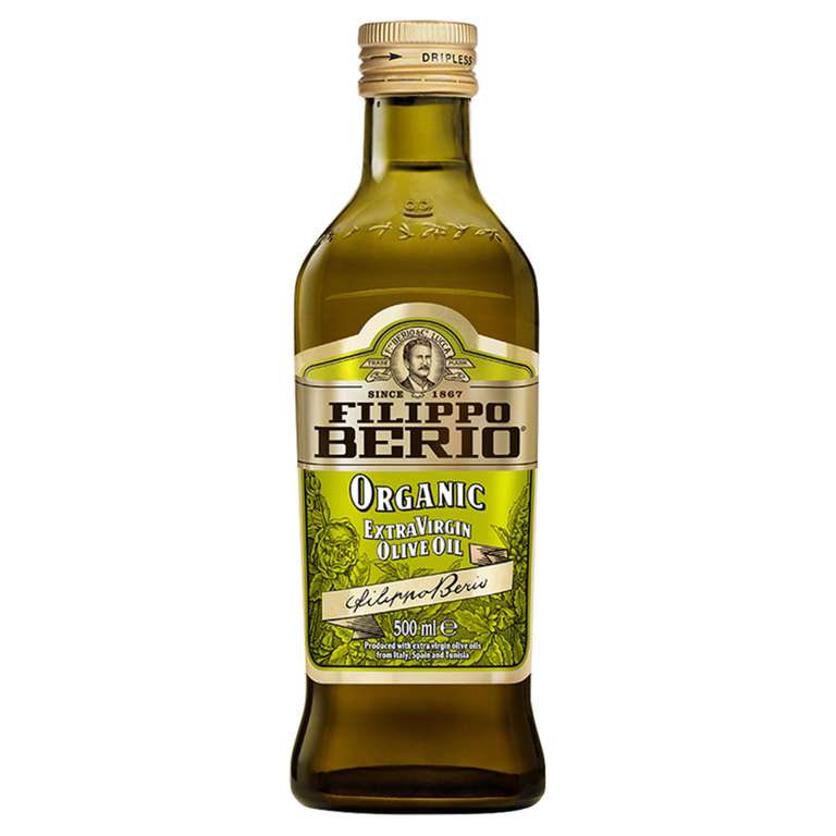 Filippo Berio Organic Extra Virgin Olive Oil 500ml (Nectar Price)