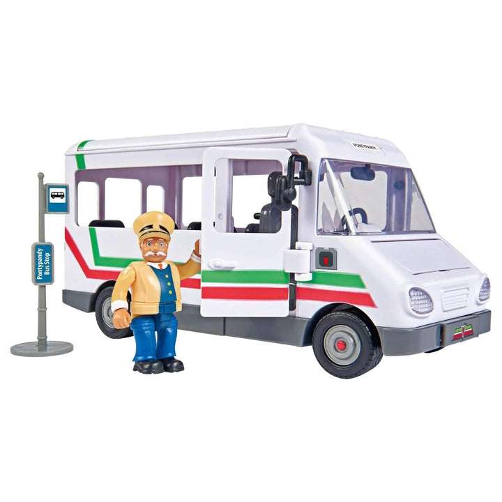 Fireman Sam Trevor's Bus With Figure 7 Seater Minibus Playset