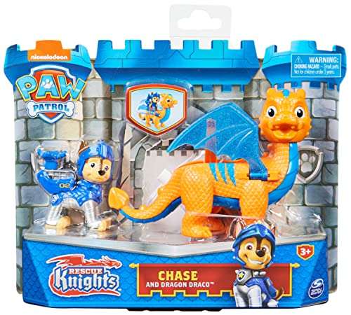 Paw Patrol, Rescue Knights Zuma and Dragon Ruby Action Figures - £6 @ Amazon