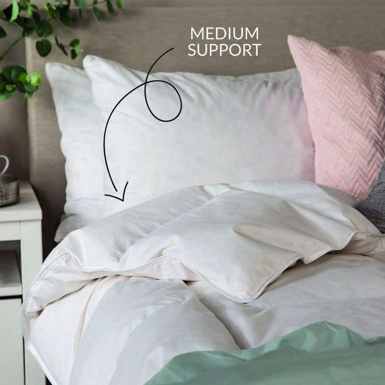 Buy One Get One Free - Snuggledown Scandinavian Duck Feather & Down Pillow 2 Pack (4 Pillows Total) - £47 Delivered @ SleepSeeker