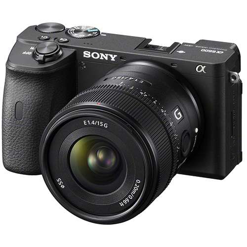 Sony E 15 mm F1.4 G | APS-C Wide Angle Prime Lens (SEL15F14G) + £100 Cashback