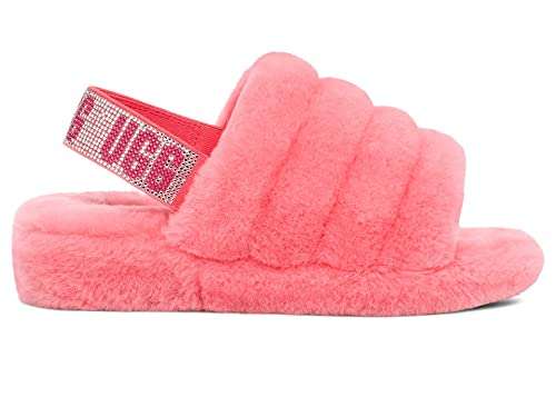 UGG Women's W Fluff Yeah Slide Slipper Pink Jasmine (Sizes 4 - 9) £30 at Amazon