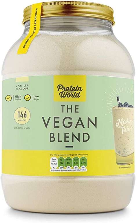 Protein World Vegan Blend 600g Vanilla Flavour 10p @ Sainsbury's (Streatham Common)