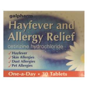 Galopharm Cetrizine/Loratedine hay-fever tablets 30 - Boscombe