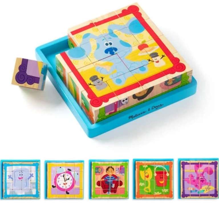 Melissa & Doug Blue's Clues & You Wooden Cube Puzzle - £6.30 @ Amazon