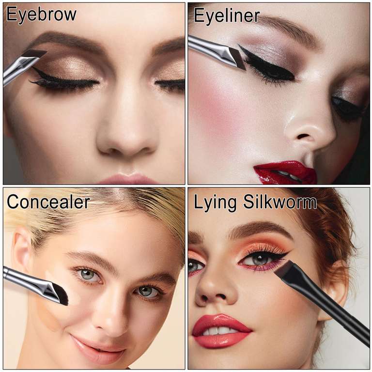 Aster Eyeliner/Eyebrow Makeup Brush Set of 6 - Sold By yanlans FBA