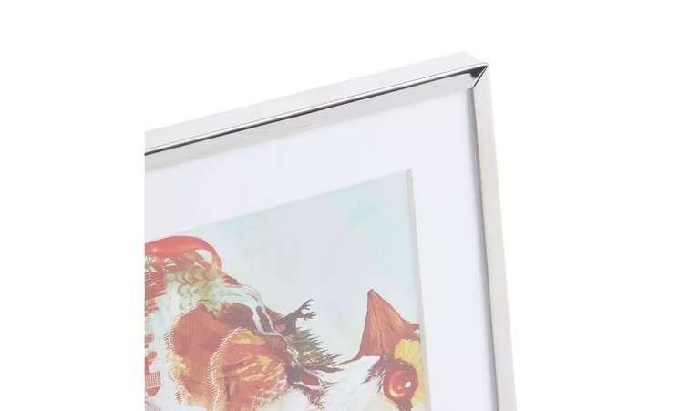 Habitat Metal Picture Frame - Silver Now £2.40 with Free click and collect From Argos