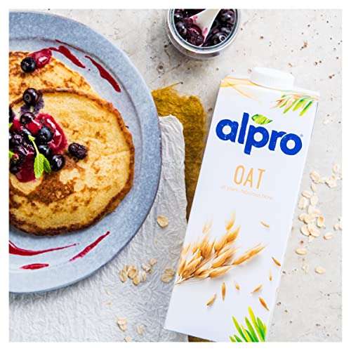 Alpro Oat Plant-Based Long Life Drink, Vegan & Dairy Free, 1L (Pack of 8) £10.80 / £10.26 Subscribe & Save @ Amazon