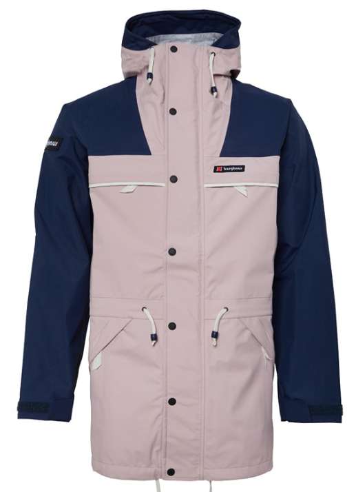 Berghaus Dean Street Tempest 89, 3-Layer Hydroshell Waterproof Shell Jacket Light Pink/Dark Blue (size XS -3XL)