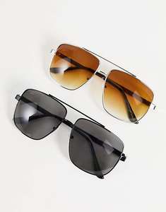 2 pack sunglasses for £3.50 +£4 Delivery @ ASOS