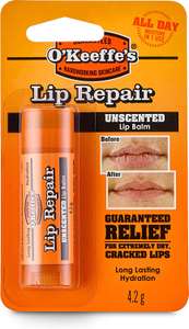 O'Keeffe's Lip Repair Unscented Lip Balm 4.2 g - £2.83 (£2.55 or less on Sub & save) @ Amazon