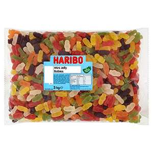 3kg of mini haribo jelly babies £20.78 (Possible £14.54 with voucher & Subscribe & Save - Select Accounts) @ Amazon