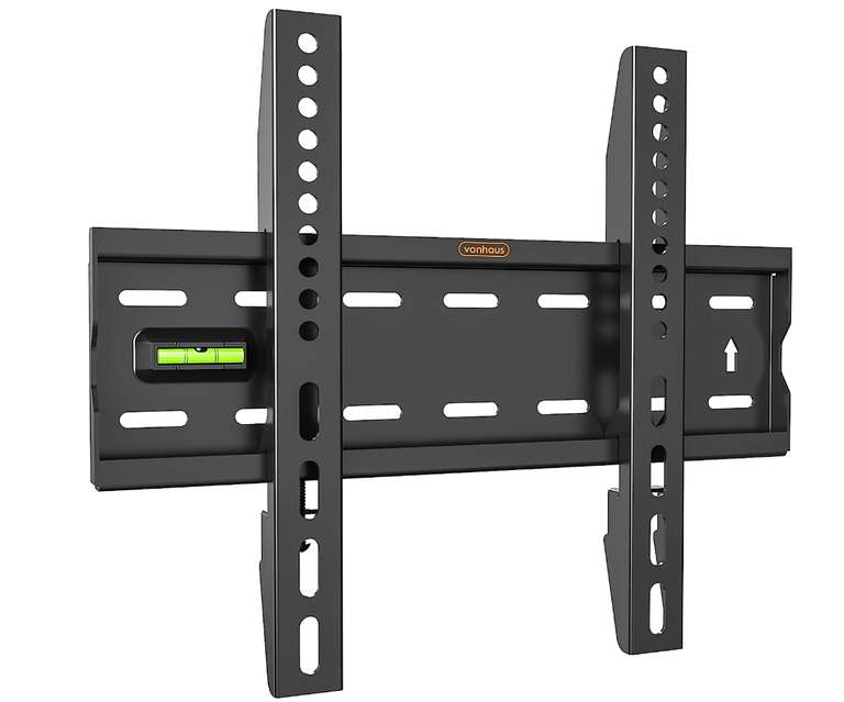 VonHaus TV Wall Bracket for 15-42" Screens, Ultra-Slim TV Bracket with Spirit Level, Flat to Wall Mount - Sold by DOMU UK - FBA
