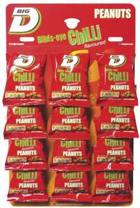 Big D Chilli Peanuts 12x50g Packs on a Pub Card (multi buy deal) - £6.99 / £9.98 delivered @ Natco