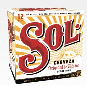 Sol Beer (12 x 330ml) - £7.99 (or £8.32 in Scotland & Wales) @ Premier Stores