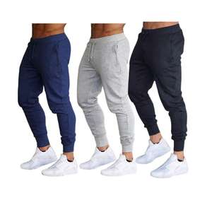 Men’s Regular Slim Fit Jogging Bottoms Plain Gym Sweatpants S – 2XL £11.49 delivered @ The Rainy Days