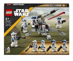 Lego Sw 501St Clone Troopers Battle Pack with minifigs 75345 Clubcard price Online and instore