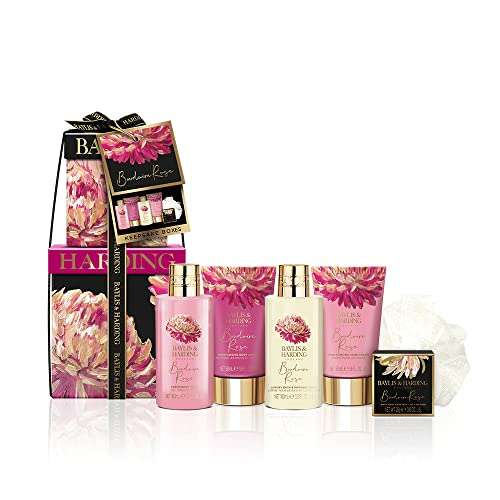 Baylis & Harding Boudoire Rose Luxury Pamper Present Gift Box Set - Vegan Friendly £5.40 Amazon