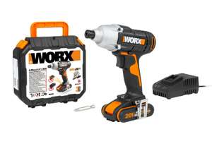 WORX WX291 18V Cordless 170Nm Impact Drill Driver 2.0Ah Battery Charger & Case @ WORX DIY and Garden Power Tool Shop