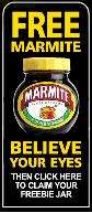 Free jar ( 125g jar) of Marmite (Love or Hate)