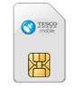 Tesco Mobile Sim Only -12 Months - 750mins / 5000 text / 500mb data - £12.50 per month