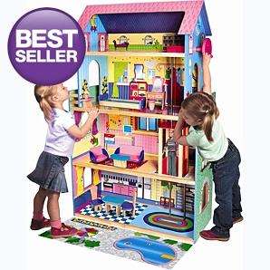 Large wooden barbie style doll house with furniture £60 at asda