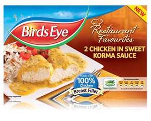 Bird's Eye Chicken in Sweet Korma Sauce, scans @ 50p Tesco