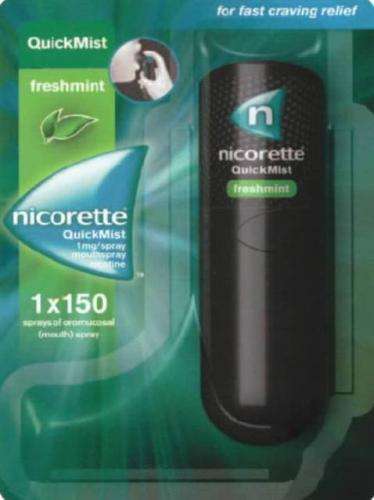 nicorette quickmist 1mg mouth spray at Lloyds pharmacy £8.98 single, twin £15.99 or triple £24.99 plus more, niquitin clear patches, step 1-2-3 £6 each